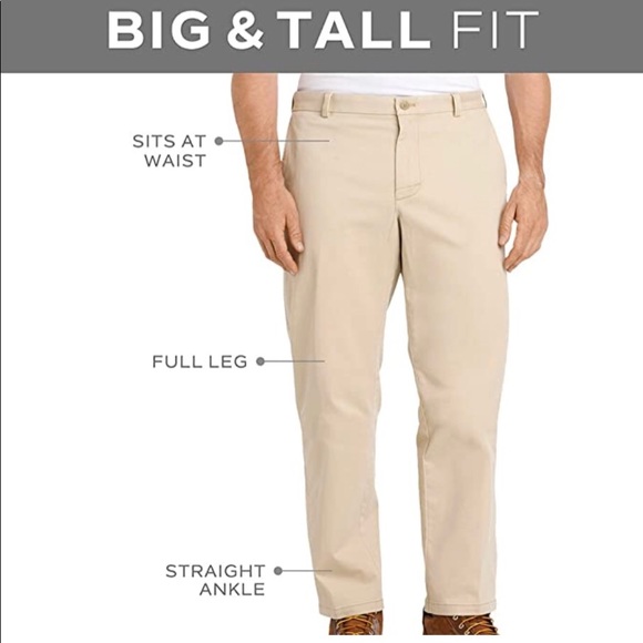 Izod Big and Tall Performance Stretch Pleated Pant - Picture 2 of 6